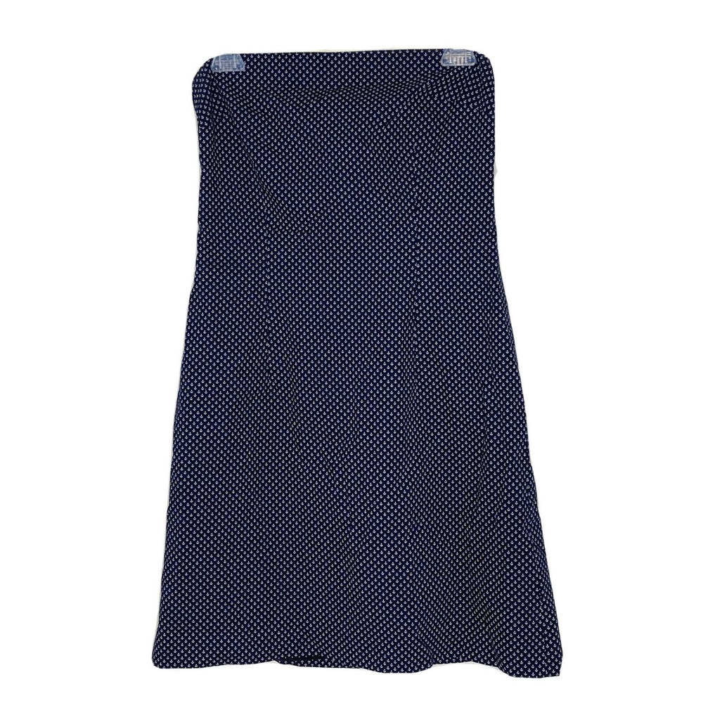 GERONIMO BY STEPHEN DIGERONIMO Anchor Sailor A Line Strapless NAVY BLUE Dress 8